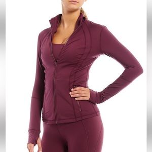Antonio Melani dark mauve zip up jacket